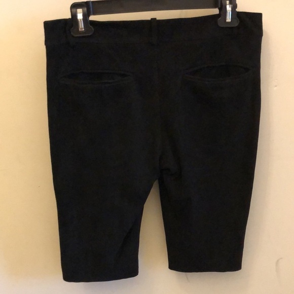 Cynthia Rowley Leather Suede Bermuda Shorts Capris Size 4 Dressy - Picture 5 of 10